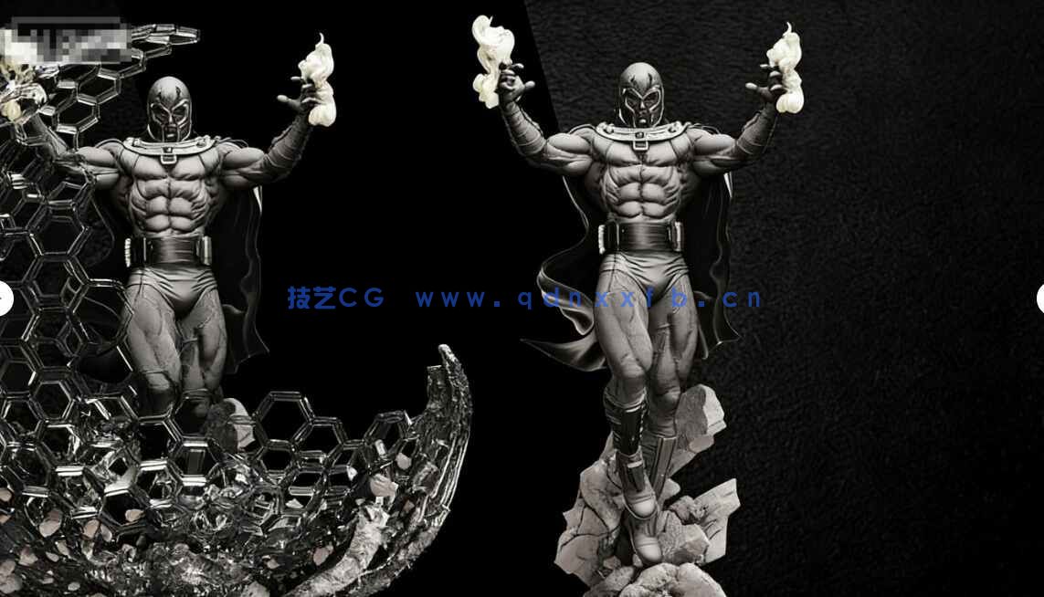 [独立角色] 万磁王X战警漫威动漫角色雕塑3D打印模型(图5)