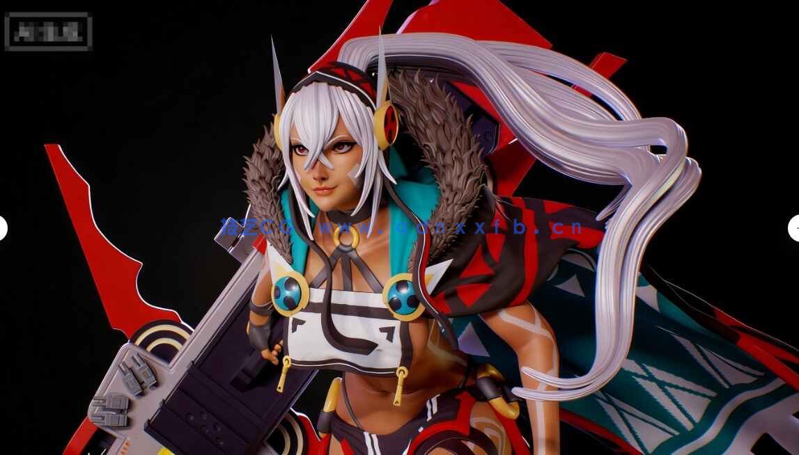 [独立角色] 明尼阿波利斯Minneapolis碧蓝航线游戏角色雕塑3D打印模型(图2)