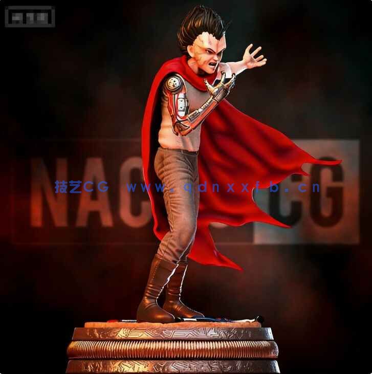 [独立角色] 岛铁雄《阿基拉》动漫角色雕塑3D打印模型(图3)