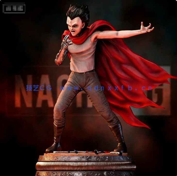 [独立角色] 岛铁雄《阿基拉》动漫角色雕塑3D打印模型(图4)