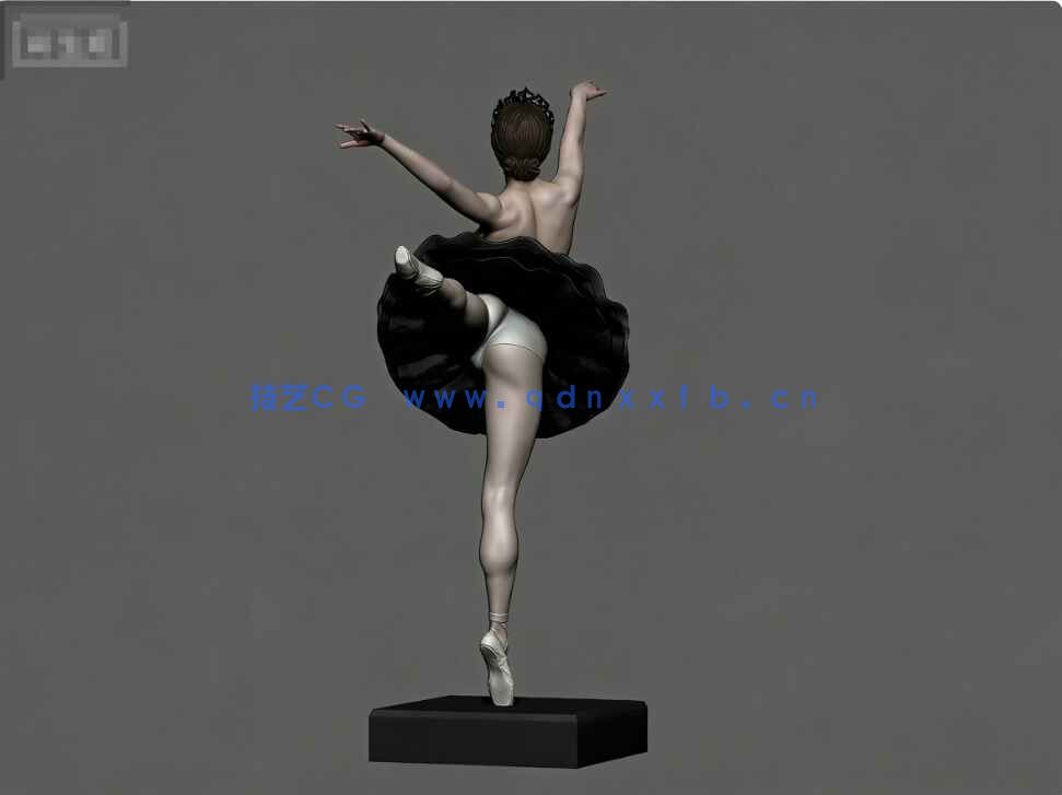 [独立角色] 黑天鹅影视角色雕塑3D打印模型(图2)