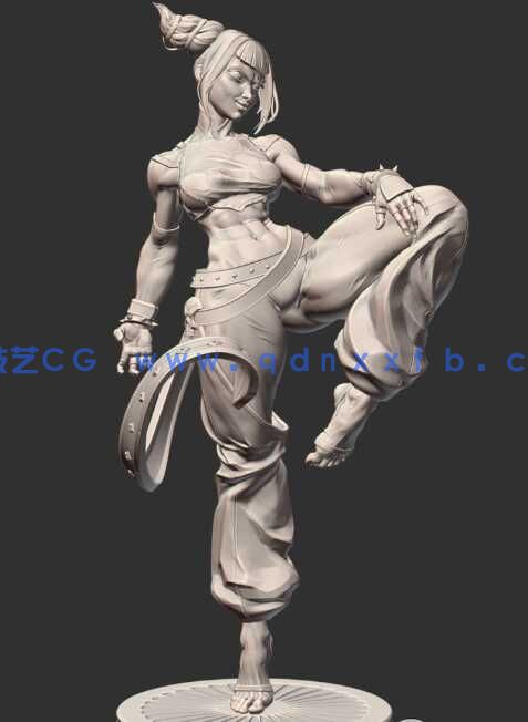 [独立角色] 韩蛛俐Juri街头霸王游戏角色雕塑3D打印模型(图7)