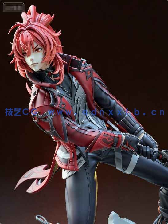 [独立角色] Diluc迪卢克Diluc原神游戏角色雕塑3D打印模型(图1)