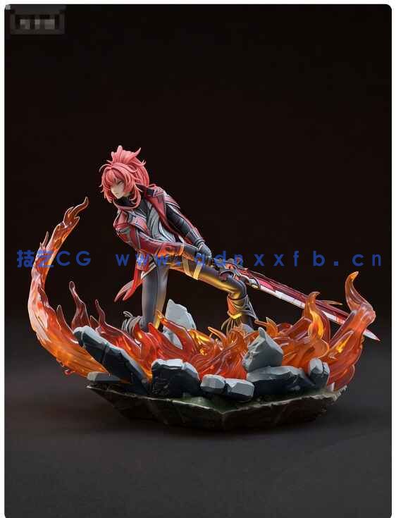 [独立角色] Diluc迪卢克Diluc原神游戏角色雕塑3D打印模型(图6)