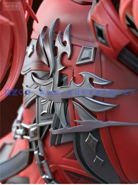 [独立角色] Diluc迪卢克Diluc原神游戏角色雕塑3D打印模型(图4)