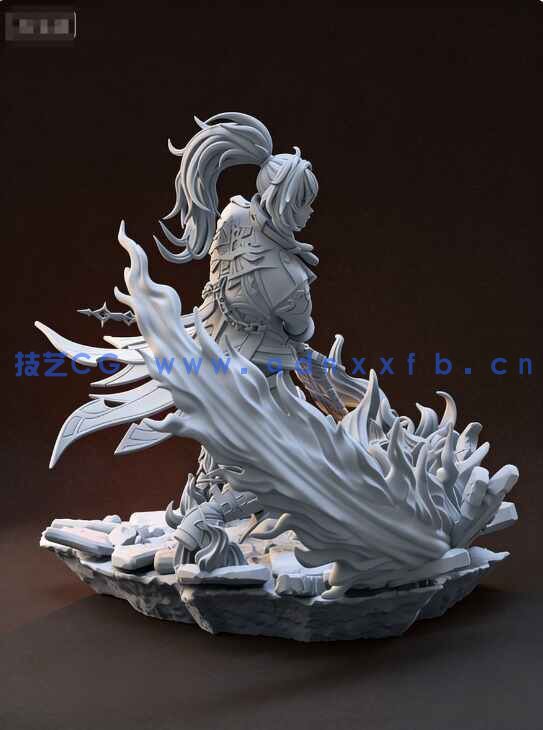 [独立角色] Diluc迪卢克Diluc原神游戏角色雕塑3D打印模型(图8)