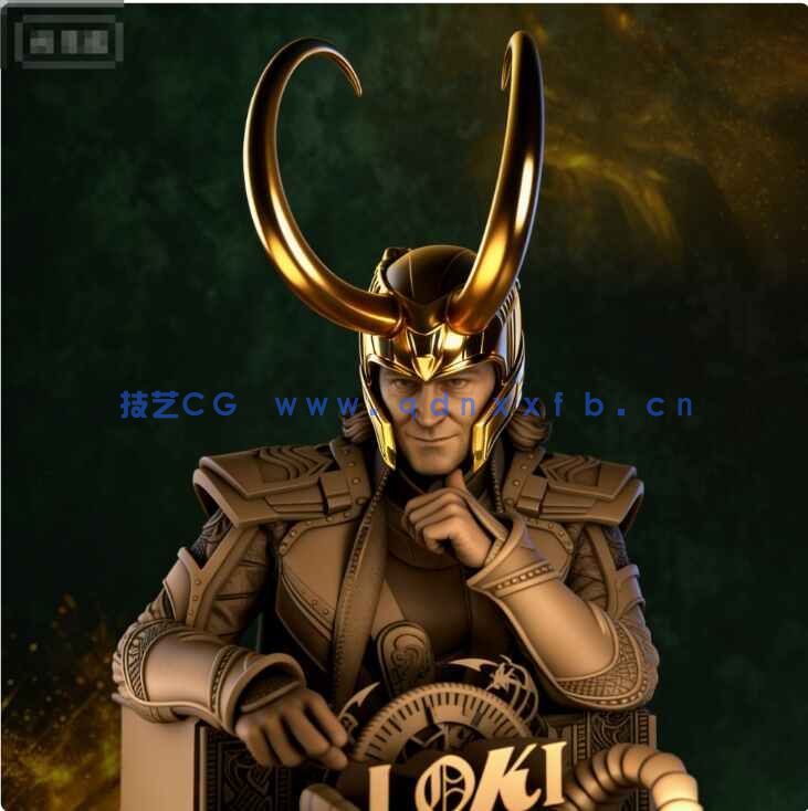 [独立角色] 洛基漫威动漫角色雕塑3D打印模型(图2)