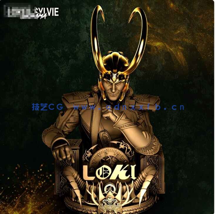 [独立角色] 洛基漫威动漫角色雕塑3D打印模型(图1)