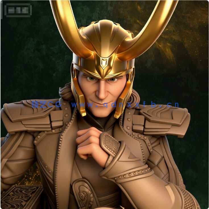 [独立角色] 洛基漫威动漫角色雕塑3D打印模型(图4)