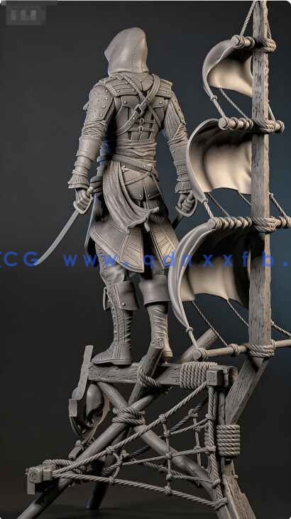 [独立角色] 刺客信条游戏角色雕塑3D打印模型(图4)