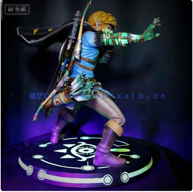 [独立角色] 林克施法动作《塞尔达传说 国王之泪》游戏角色雕塑3D打印模型(图4)