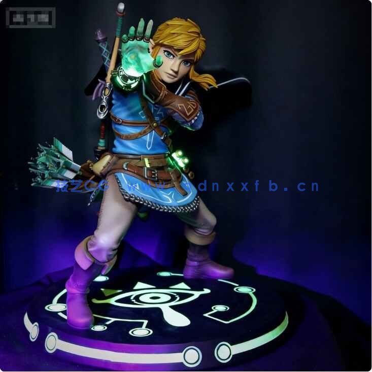 [独立角色] 林克施法动作《塞尔达传说 国王之泪》游戏角色雕塑3D打印模型(图3)