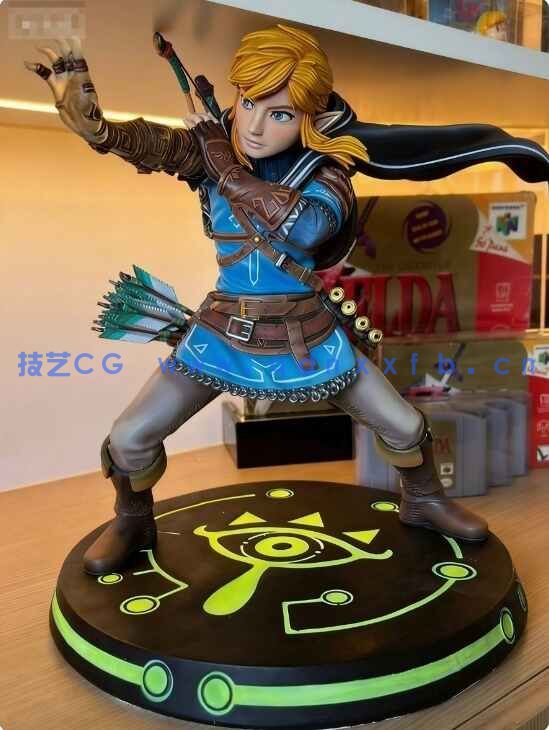 [独立角色] 林克施法动作《塞尔达传说 国王之泪》游戏角色雕塑3D打印模型(图5)