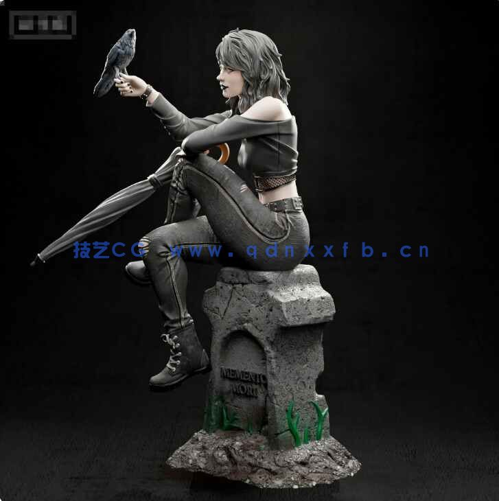 [独立角色] 睡魔死亡DC动漫角色雕塑3D打印模型(图2)