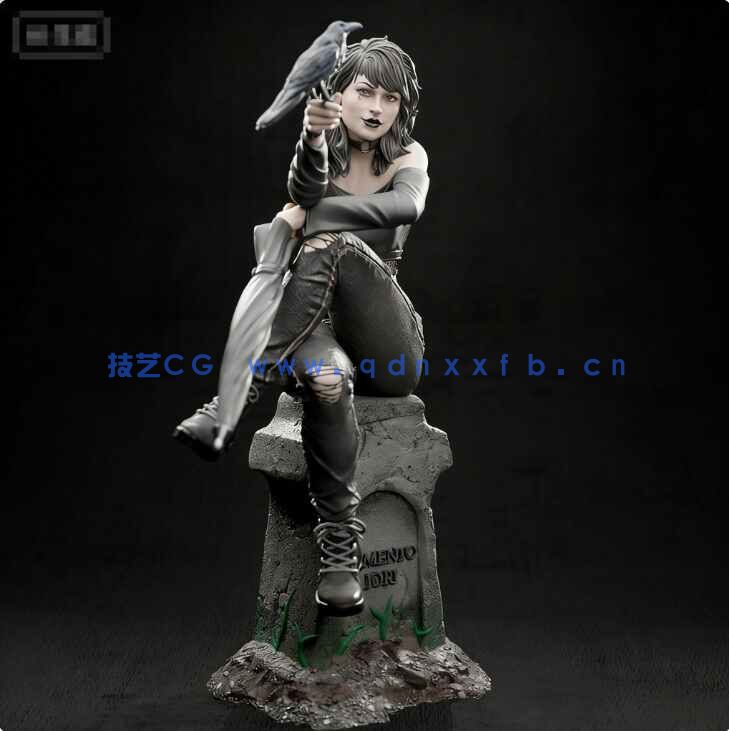 [独立角色] 睡魔死亡DC动漫角色雕塑3D打印模型(图6)