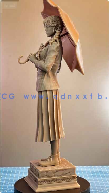 [独立角色] 亚当斯一家影视角色星期三雕塑3D打印模型(图8)