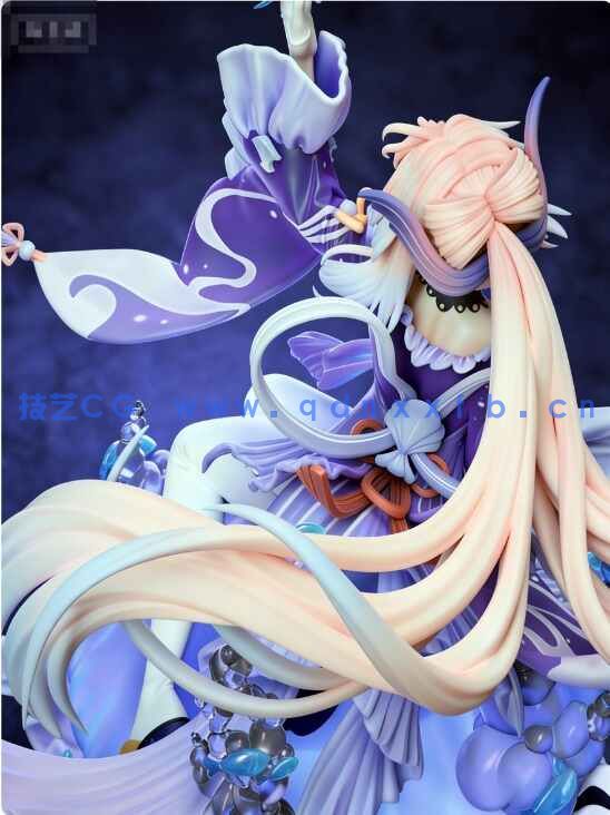 [独立角色] 珊瑚宫心海《原神》游戏角色雕塑3D打印模型(图8)