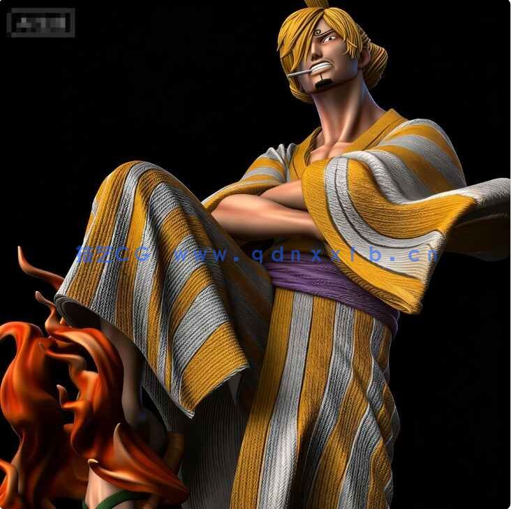 [独立角色] 山治海贼王航海王动漫角色雕塑3D打印模型(图1)