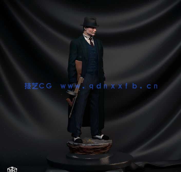 [独立角色] 公众之敌影视角色约翰尼德普雕塑3D打印模型(图3)