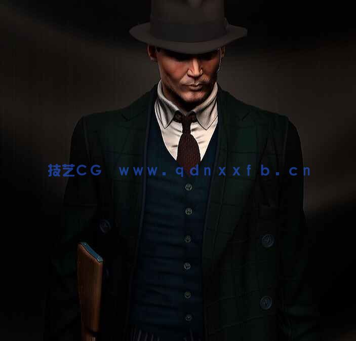 [独立角色] 公众之敌影视角色约翰尼德普雕塑3D打印模型(图1)