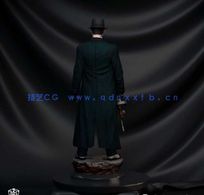 [独立角色] 公众之敌影视角色约翰尼德普雕塑3D打印模型(图4)