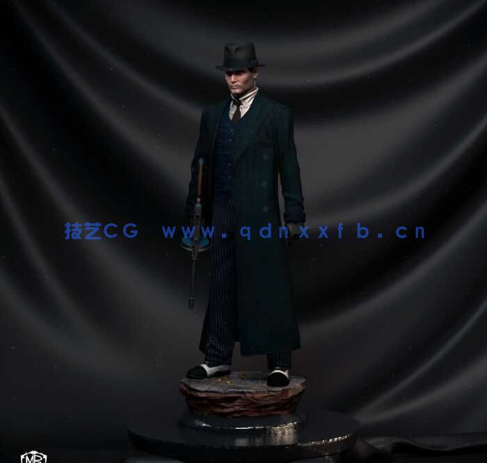 [独立角色] 公众之敌影视角色约翰尼德普雕塑3D打印模型(图5)