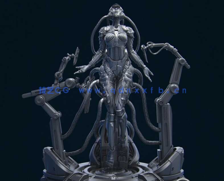 [独立角色] 星刃Project EVE游戏角色雕塑3D打印模型(图2)