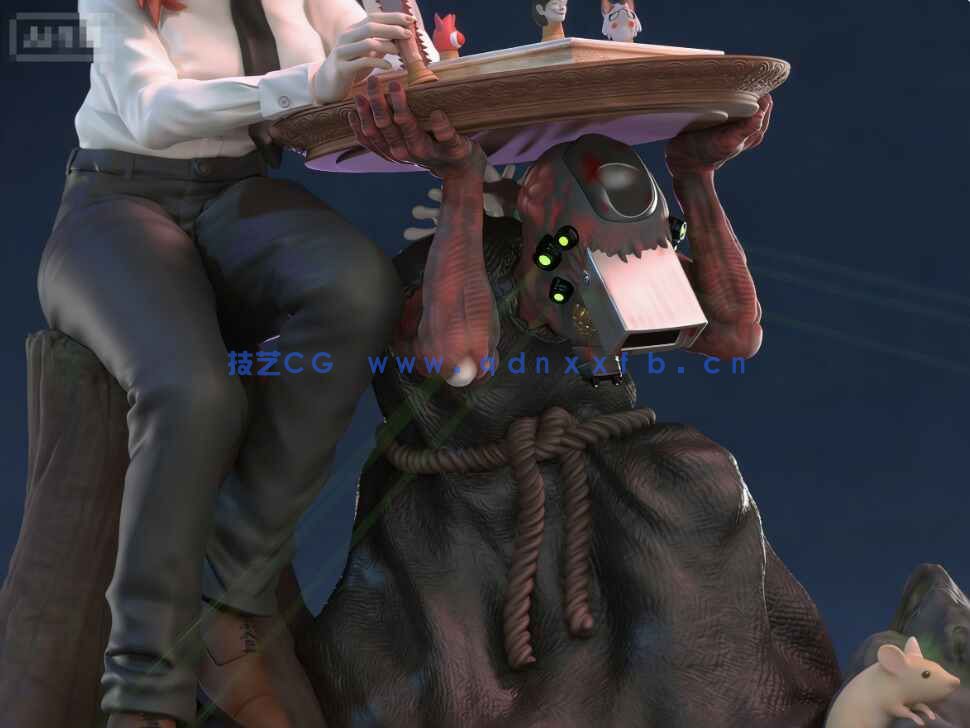 [独立角色] 玛奇玛Makima链锯人动漫角色雕塑3D打印模型(图4)