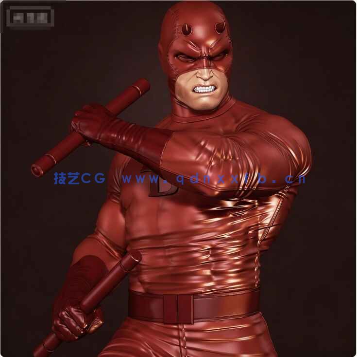 [独立角色] 夜魔侠超胆侠漫威动漫影视角色雕塑3D打印模型(图1)