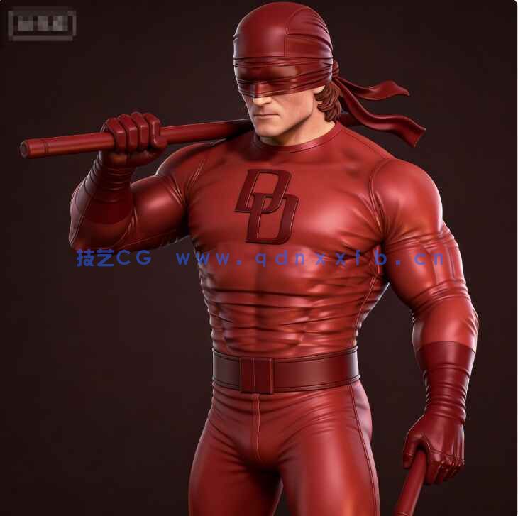 [独立角色] 夜魔侠超胆侠漫威动漫影视角色雕塑3D打印模型(图3)