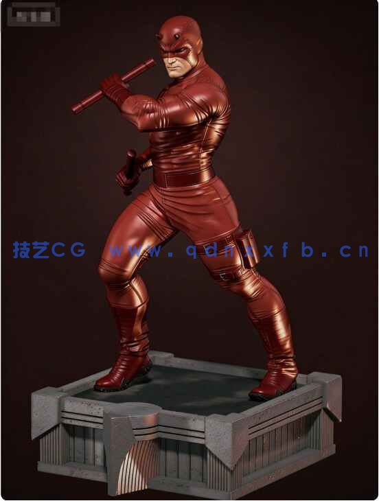 [独立角色] 夜魔侠超胆侠漫威动漫影视角色雕塑3D打印模型(图2)