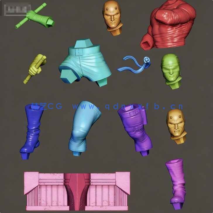 [独立角色] 夜魔侠超胆侠漫威动漫影视角色雕塑3D打印模型(图7)