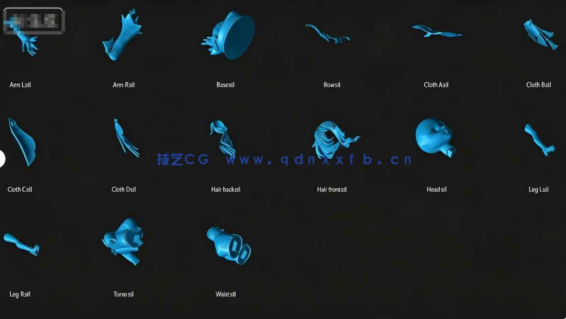 [独立角色] 甘雨原神游戏角色雕塑3D打印模型(图7)