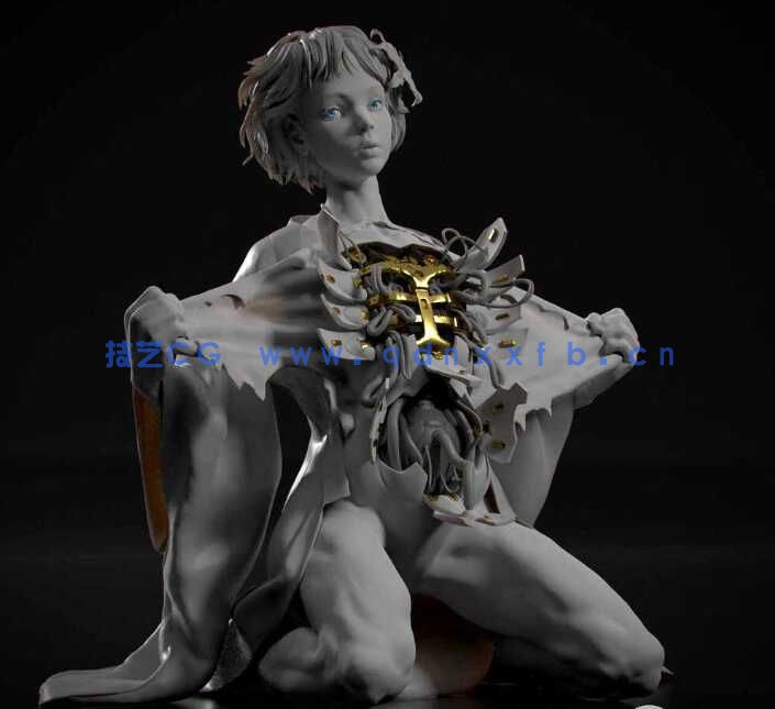 [独立角色] 攻壳机动队动漫角色雕塑3D打印模型(图1)