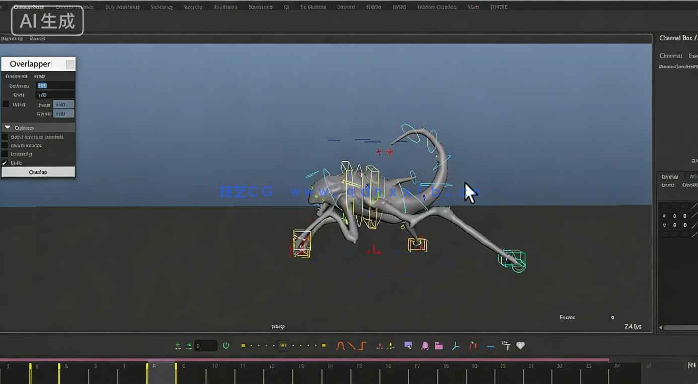 【中文字幕】Maya异形生物游戏动画大师班视频教程(图5)