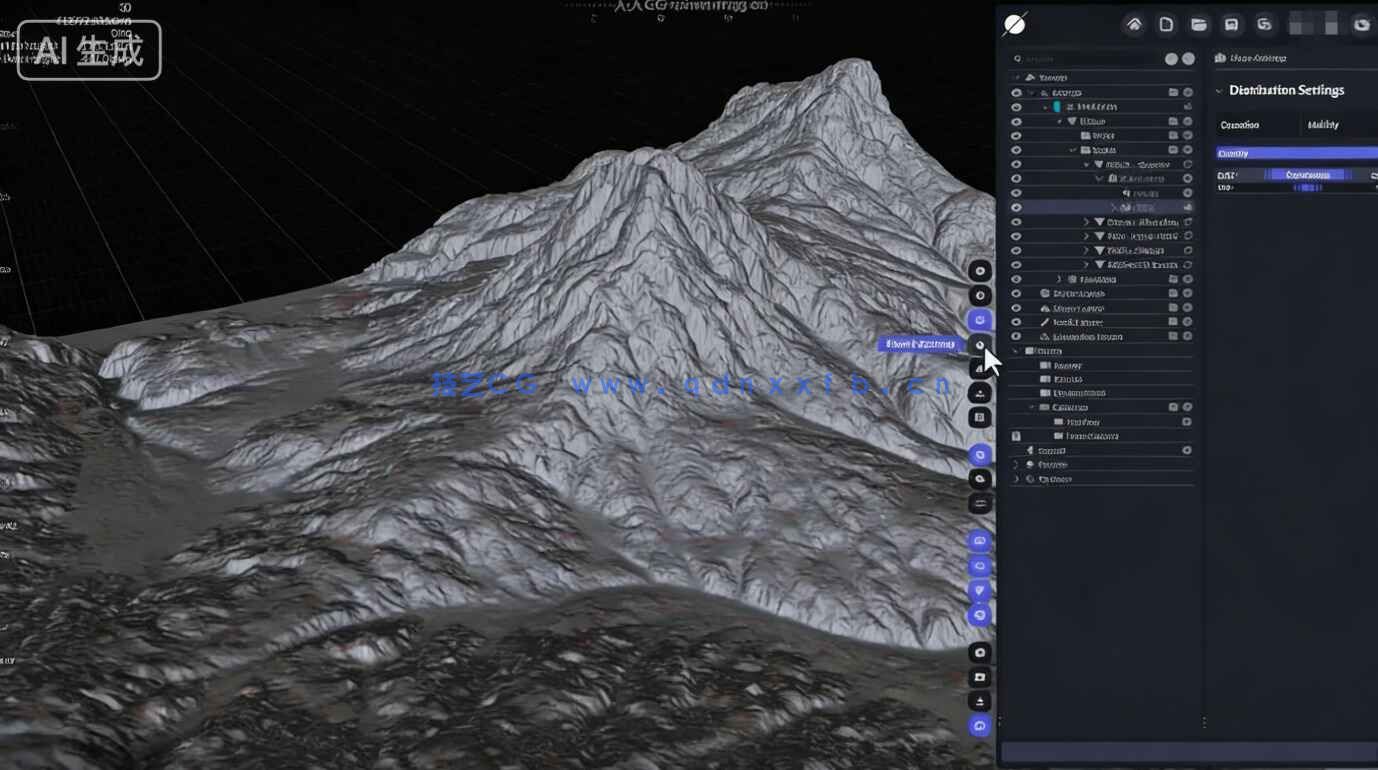 【中文字幕】World Creator电影级真实自然地形环境场景制作视频教程(图6)