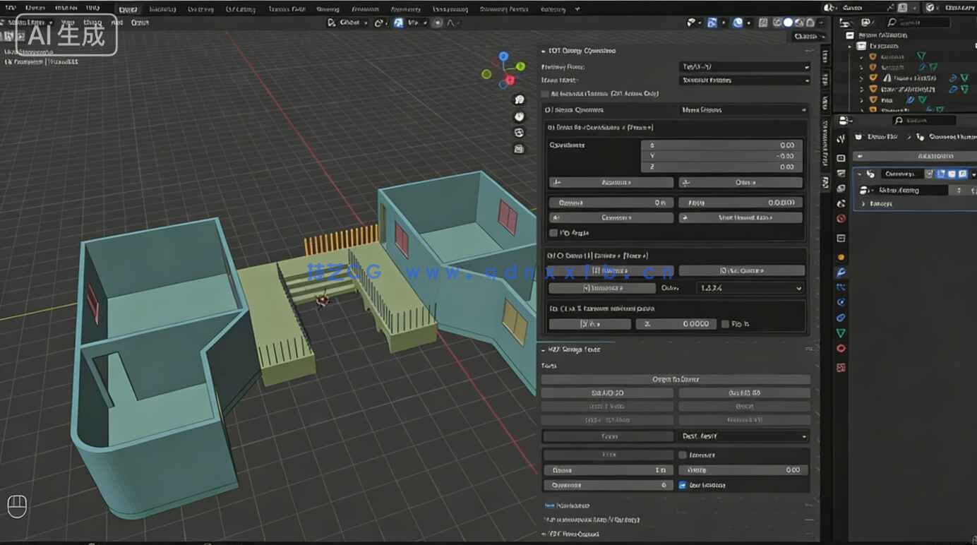 【中文字幕】Blender建筑工程与3D打印精准建模视频教程(图4)