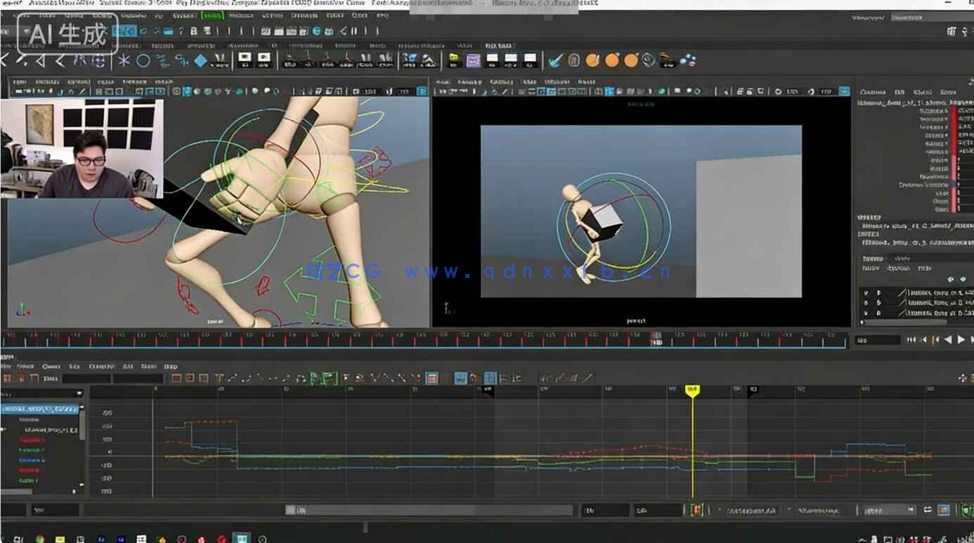 Maya角色骨骼3D动画从入门到精通视频教程(图3)