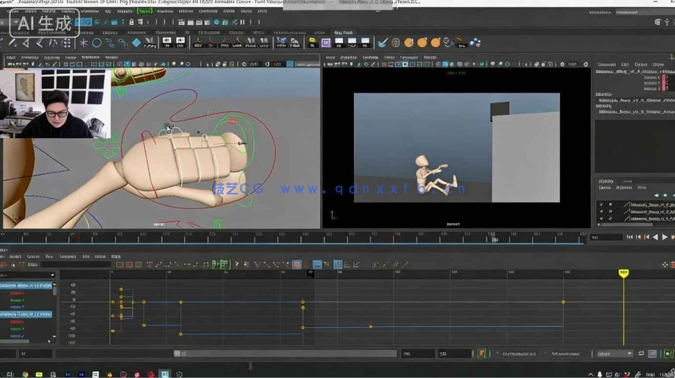 Maya角色骨骼3D动画从入门到精通视频教程(图6)