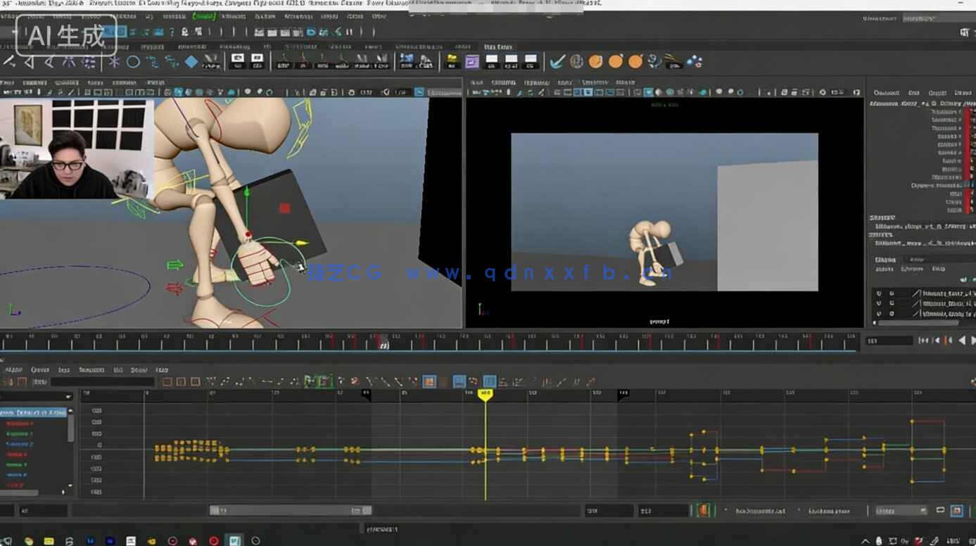 Maya角色骨骼3D动画从入门到精通视频教程(图2)