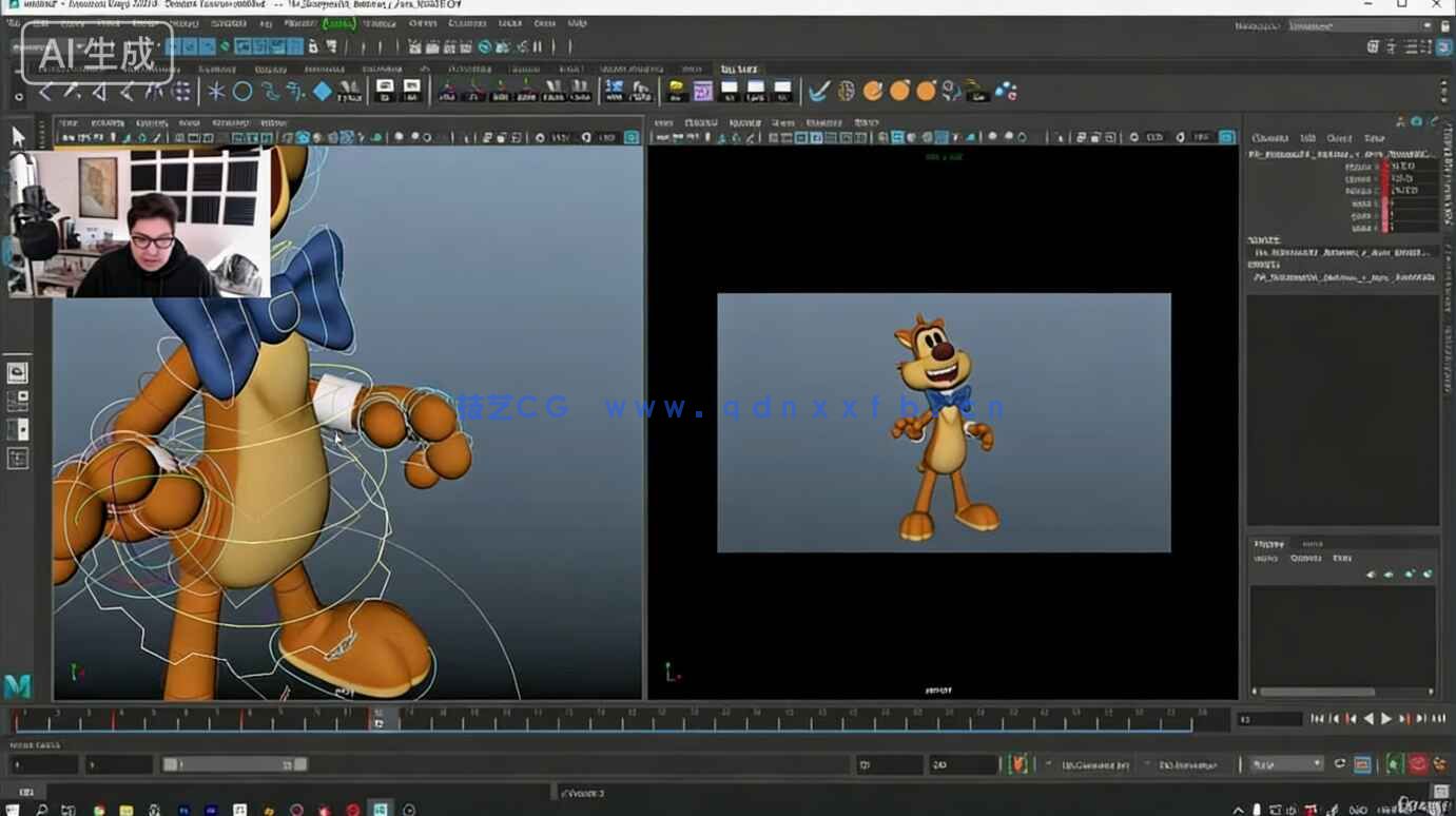 Maya角色骨骼3D动画从入门到精通视频教程(图9)
