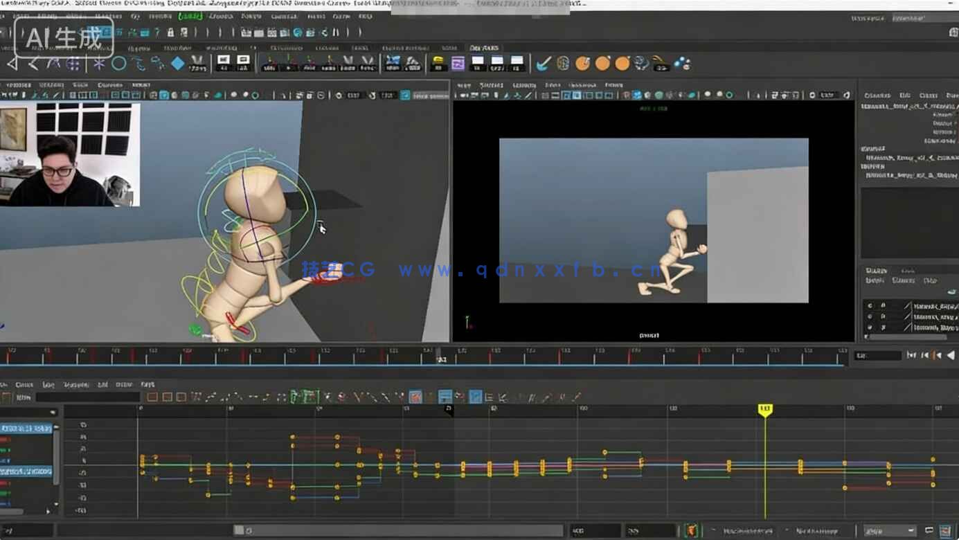 Maya角色骨骼3D动画从入门到精通视频教程(图7)