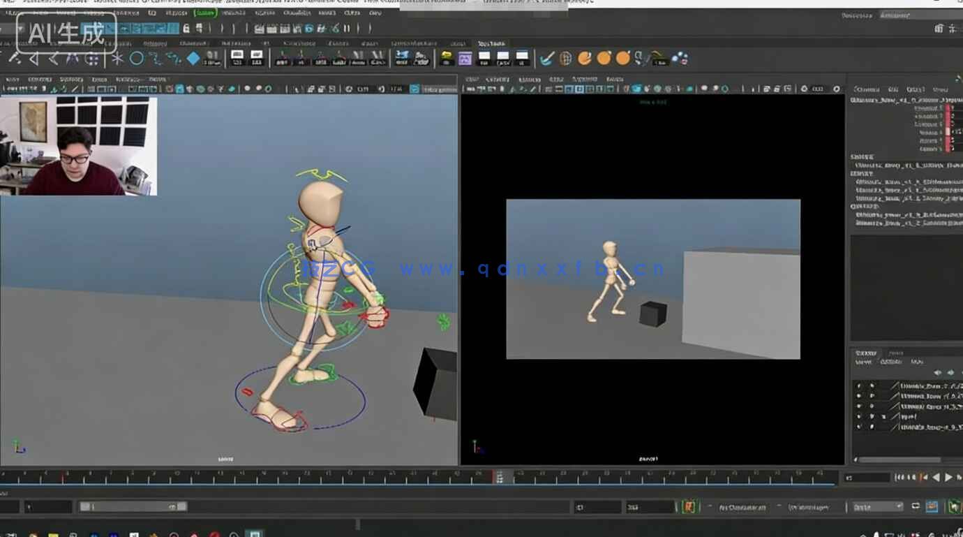 Maya角色骨骼3D动画从入门到精通视频教程(图8)