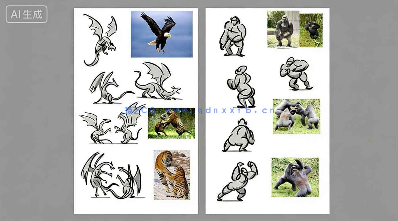 【中文字幕】Maya超级怪兽复杂战斗动画镜头制作视频教程(图10)