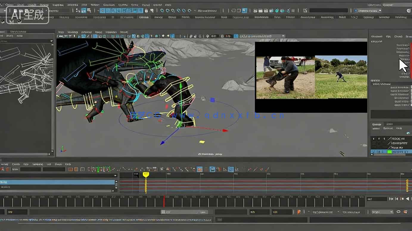 【中文字幕】Maya超级怪兽复杂战斗动画镜头制作视频教程(图6)