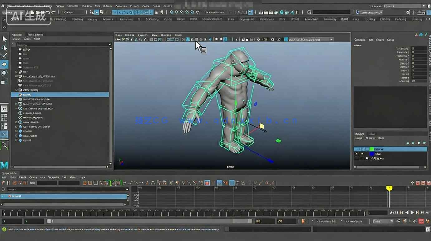 【中文字幕】Maya超级怪兽复杂战斗动画镜头制作视频教程(图8)