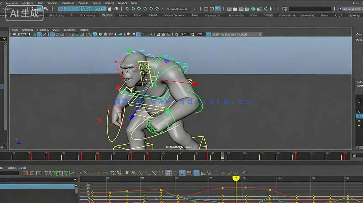 【中文字幕】Maya超级怪兽复杂战斗动画镜头制作视频教程(图4)