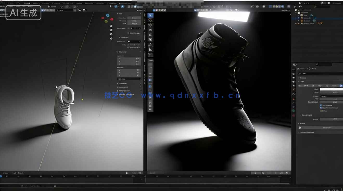 【中文字幕】Blender三维渲染中灯光照明技术实战训练视频教程(图9)