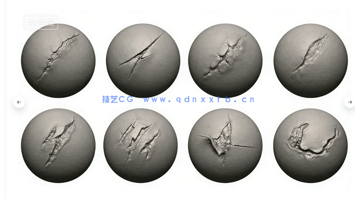 30款恐怖伤口疤痕细节雕刻VDM笔刷ZBrush与lender套件(图2)