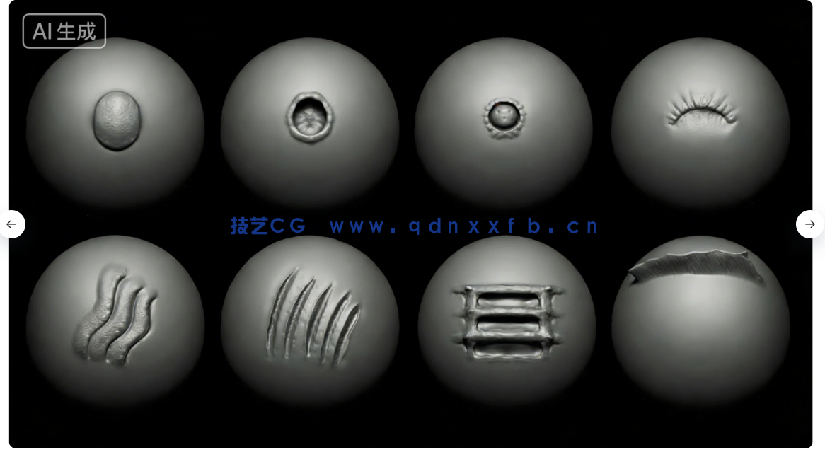 40款海洋生物手工雕刻VDM笔刷ZBrush与lender套件(图6)